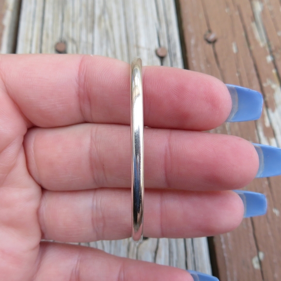 SOLD Vintage 800 Sterling Lion Head Cuff Bracelet - Picture 6 of 7